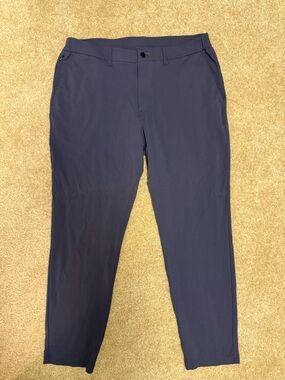 Men's Navy Stretch Chinos - Classic Slim Fit